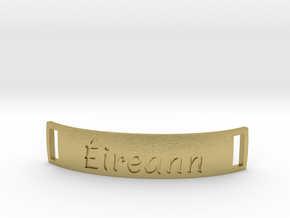 Éireann bracelet tag in Natural Brass