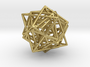 Metatron´s Cube in Natural Brass
