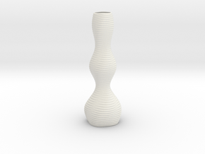 Vase 1851 in White Natural Versatile Plastic