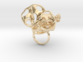 Stellar Motion Ring in 14k Gold Plated Brass