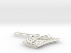 1/6 Scale - MF5 - Starboard Wall Detail in White Natural Versatile Plastic