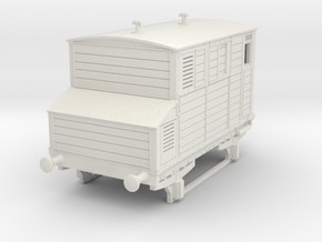 o-87-mgwr-horsebox in White Natural Versatile Plastic