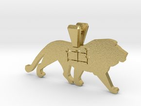 The Lion in Natural Brass