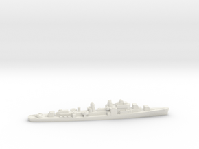 USS Zellars destroyer 1:1800 WW2 in White Natural Versatile Plastic