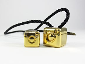 Instagram Style Camera (Pendant 16mm) in Polished Brass