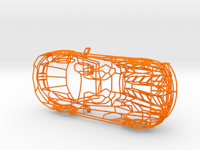 Lamborghini Aventador 1:24 in Orange Processed Versatile Plastic