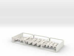 1/200 USS Enterprise CV-6 and USS Yorktown CV-5 bo in White Natural Versatile Plastic