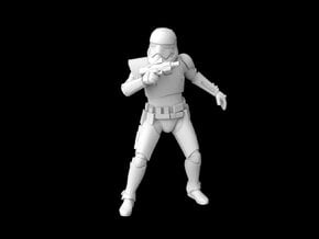 (1/47) First Order Stormtrooper Commander in Clear Ultra Fine Detail Plastic