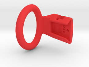 Q4e single ring 35.0mm in Red Processed Versatile Plastic: Medium