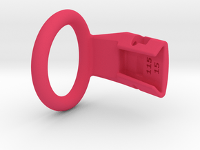 Q4e single ring 36.6mm in Pink Processed Versatile Plastic: Extra Large