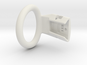 Q4e single ring M 36.6mm in White Premium Versatile Plastic
