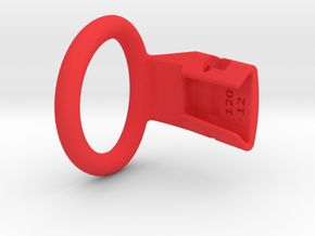 Q4e single ring L 38.2mm in Red Processed Versatile Plastic