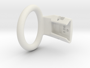 Q4e single ring M 38.2mm in White Premium Versatile Plastic