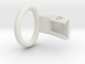 Q4e single ring XL 39.8mm in White Premium Versatile Plastic
