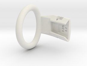 Q4e single ring L 39.8mm in White Premium Versatile Plastic