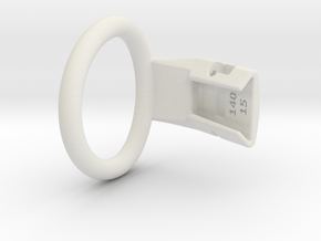 Q4e single ring XL 44.6mm in White Premium Versatile Plastic