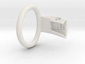 Q4e single ring XL 47.7mm in White Premium Versatile Plastic