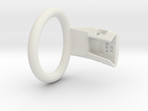 Q4e single ring XL 46.2mm in White Premium Versatile Plastic