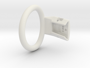 Q4e single ring M 46.2mm in White Premium Versatile Plastic