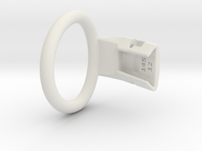 Q4e single ring L 46.2mm in White Premium Versatile Plastic