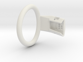 Q4e single ring XL 50.9mm in White Premium Versatile Plastic