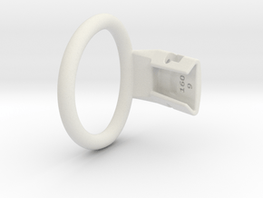 Q4e single ring M 50.9mm in White Premium Versatile Plastic