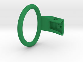 Q4e single ring XL 55.7mm in Green Processed Versatile Plastic