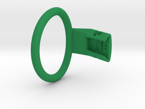 Q4e single ring XL 57.3mm in Green Processed Versatile Plastic