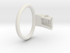 Q4e single ring L 57.3mm in White Premium Versatile Plastic
