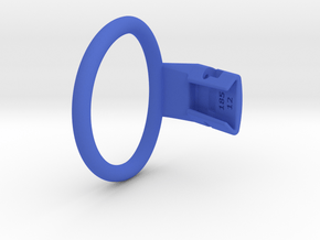 Q4e single ring L 58.9mm in Blue Processed Versatile Plastic