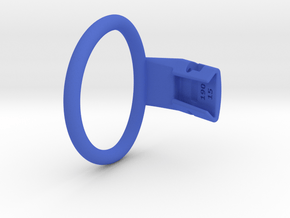 Q4e single ring 60.5mm in Blue Processed Versatile Plastic: Extra Large