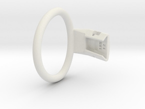 Q4e single ring L 58.9mm in White Premium Versatile Plastic