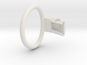 Q4e single ring L 60.5mm in White Premium Versatile Plastic