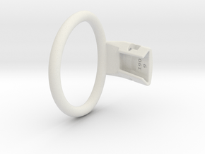 Q4e single ring M 60.5mm in White Premium Versatile Plastic
