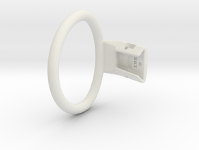 Q4e single ring M 62.1mm in White Premium Versatile Plastic
