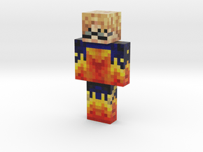 BlazeFireCat | Minecraft toy in Natural Full Color Sandstone