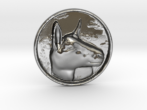 Alpine Doe Coin in Polished Silver