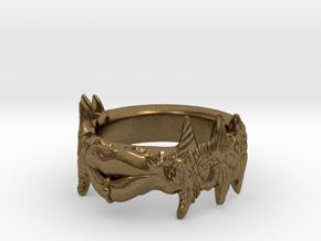 "Beso Del Oro" Lip ring in Natural Bronze