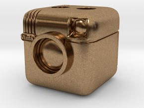 Instagram Style Camera (Pendant 20mm) in Natural Brass