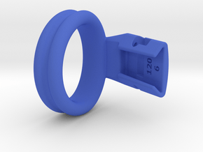 Q4e double ring 38.2mm in Blue Processed Versatile Plastic: Small