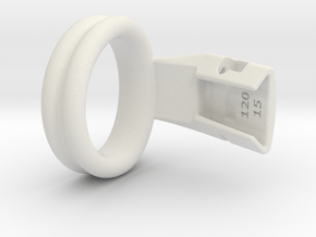 Q4e double ring XL 38.2mm in White Premium Versatile Plastic