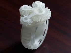 Equator Gear Ring in Smooth Fine Detail Plastic