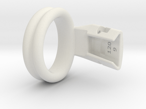 Q4e double ring M 38.2mm in White Premium Versatile Plastic