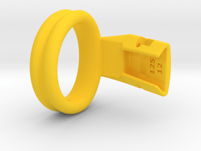Q4e double ring L 39.8mm in Yellow Processed Versatile Plastic