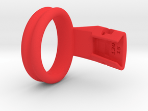 Q4e double ring XL 41.4mm in Red Processed Versatile Plastic