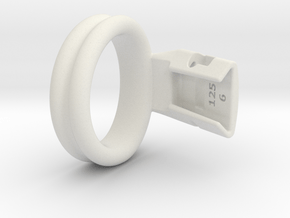 Q4e double ring 39.8mm in White Premium Versatile Plastic: Small