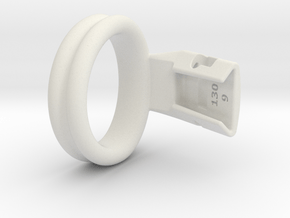 Q4e double ring M 41.4mm in White Premium Versatile Plastic