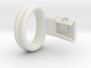 Q4e double ring L 41.4mm in White Premium Versatile Plastic