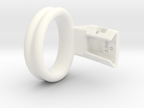 Q4e double ring M 41.4mm in White Processed Versatile Plastic