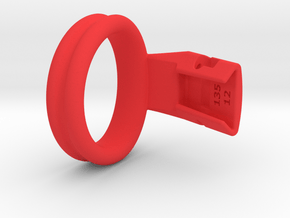 Q4e double ring L 43.0mm in Red Processed Versatile Plastic